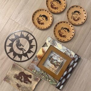 Kokopelli Themed Decor, Plates